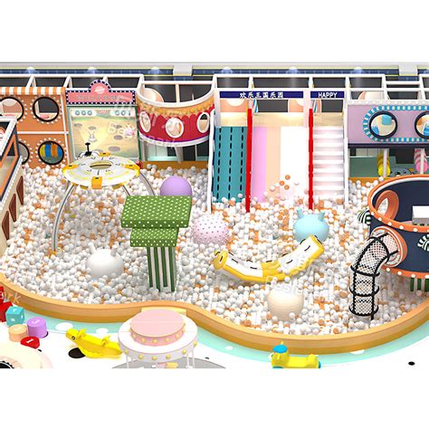 Children Indoor Playground Equipment Jumping Mat Tube Slide Ball Pit