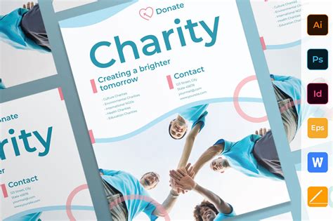 Charity Poster Flyer Templates Creative Market