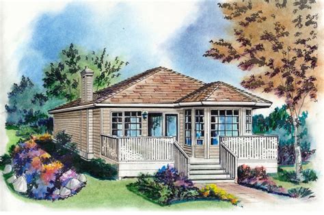 Cottage Style House Plan 1 Beds 1 Baths 591 Sqft Plan 18 163