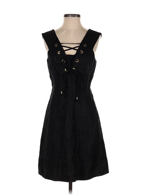 J Crew 100 Linen Black Casual Dress Size 4 79 Off Thredup