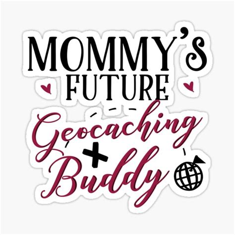 Geocaching Mom And Baby Matching T Shirts Gift Sticker For Sale By