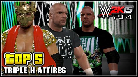 Wwe 2k15 Triple H Top 5 Entrance Attires Community Creations Youtube