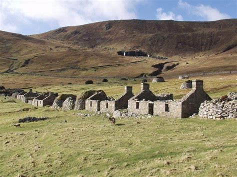 Hirta Island Ghost Town Na H Eileanan An Iar Scotland Though St Kilda Had Been Inhabited