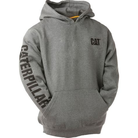 Caterpillar Trademark Banner Mens Tall Large Dark Heather Grey Cotton