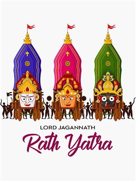 Rath Yatra Sticker For Sale By Littleyorkshire Redbubble