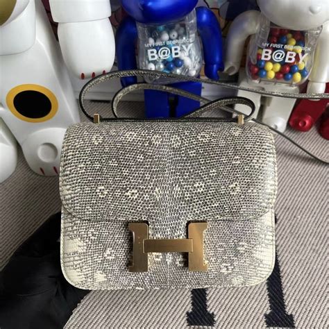 阿聯酋迪拜 Dubai United Arab Emirates Hermès Constance 18cm Lizard GHW Qatar