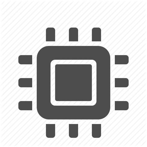 Cpu Hardware Microprocessor Icon Png Transparent Background Free