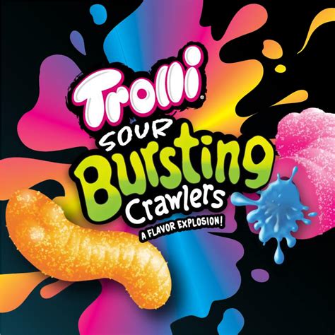 Trolli Sour Bursting Crawlers New Dual Textured Dual Flavor Sour