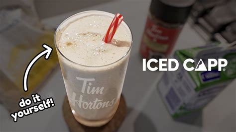 How To Make A Tim Hortons Iced Capp At Home Youtube