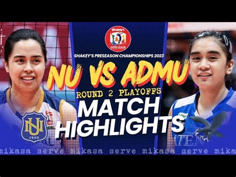 Nu Vs Admu Full Game Highlights Round Playoffs Shakey S Super