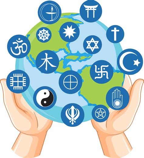 World Religion Symbols Concept 10959238 Vector Art At Vecteezy