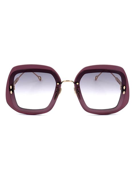 Isabel Marant Damskie Okulary Przeciws Oneczne W Kolorze Bordowo Szarym