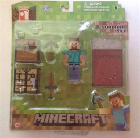 Minecraft Series 1 Overworld Survival Pack With Action Figure Steve 1874665561