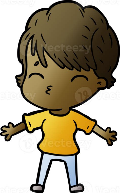 Dibujos Animados Mujer Pensando Dibujo 46689469 Png