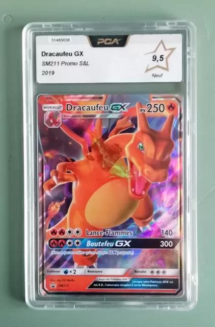 CARTE POKÉMON DRACAUFEU GX SM211 Promo Soleil et lune PCA 9 5 EUR