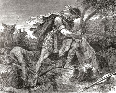 The Suicide Brutus After Battle Philippi October 42 Bc Marcus Junius