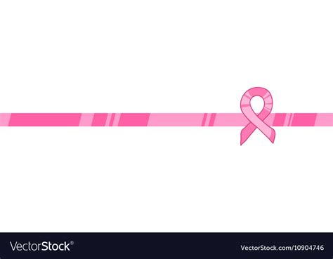 Pink Ribbon International Symbol Of Breast Cancer Vector Image