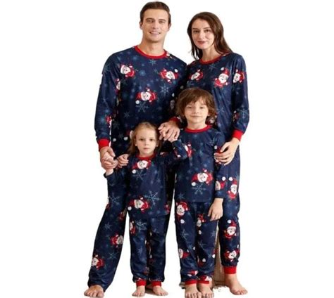 Neues Design Weihnachtsmann Pyjama Passender Familien Weihnachtspyjama