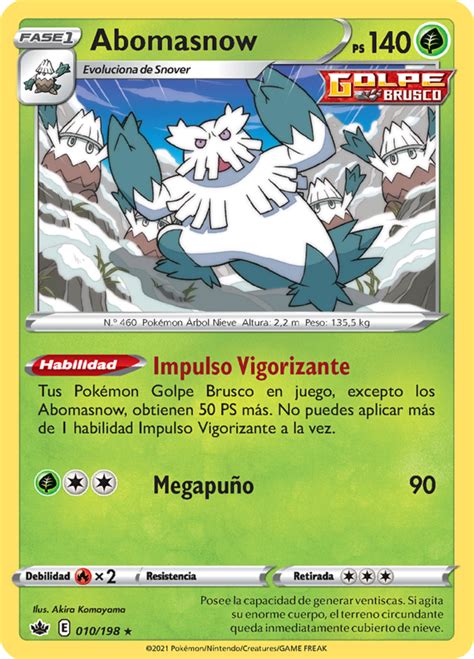 Abomasnow Reinado Escalofriante Tcg Wikidex La Enciclopedia Pokémon