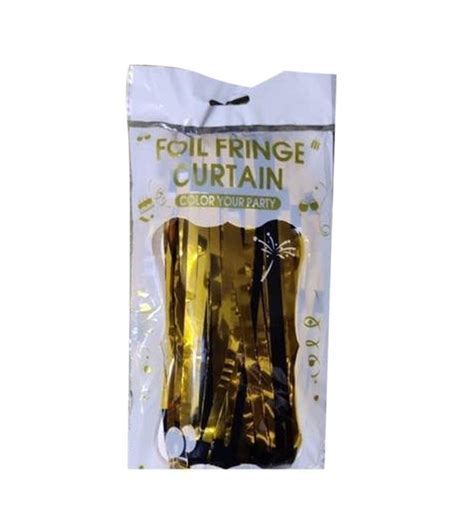 Golden Foil Fringe Curtain At ₹ 12piece New Delhi Id 24233143862