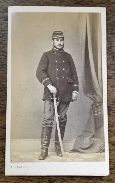 Ancienne Photo Militaire Second Empire Cdv Vetault Eur Picclick Fr