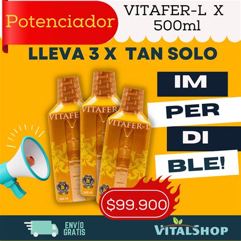 Gran PromociÓn 3 Bebidas Vitafer X500 Ml EnvÍo Gratis Vitalshop Colombia