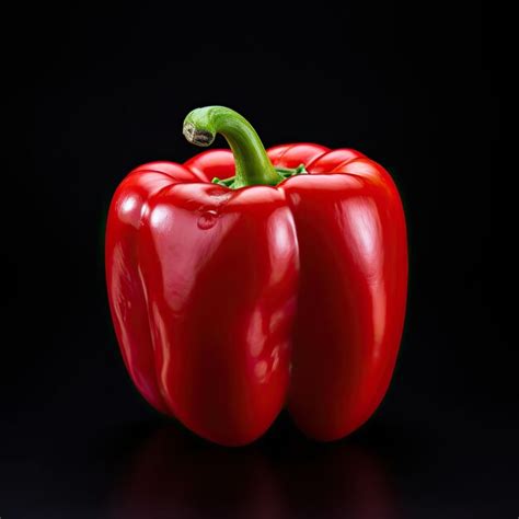 Premium Ai Image Photo Of An Capsicum In Black Background
