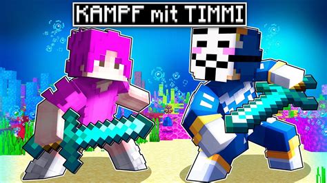 Mein Erster Kampf Gegen Timmi Auf Der Youtuber Insel Minecraft Youtube