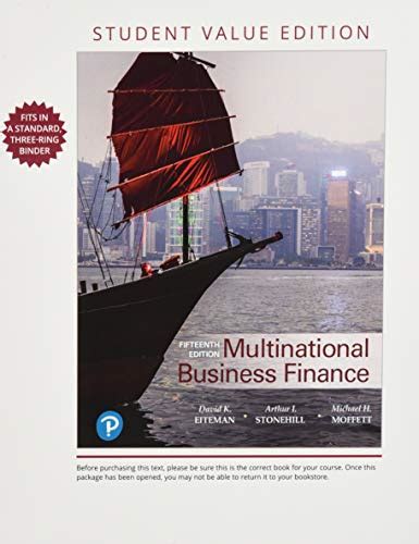 multinational business finance student  edition  mylab