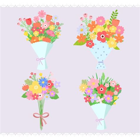 Premium Vector Bunch Of Flowers