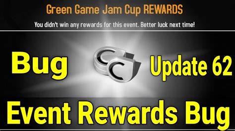 UPDATE 62 Rewards Bug Green Game Jam Event Rewards Bug Asphalt 8