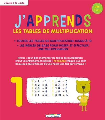 J Apprends Les Tables De Multiplication De Collectif Recyclivre