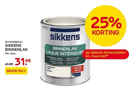 Sikkens Binnenlak 25 Korting Aanbieding Bij Praxis 1Folders Nl