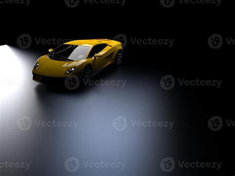 sports car on a dark background 9700063 Stock Photo at Vecteezy