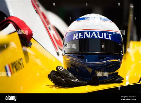 The Helmet Of Alain Prost FRA Renault Sport F1 Team Special Advisor