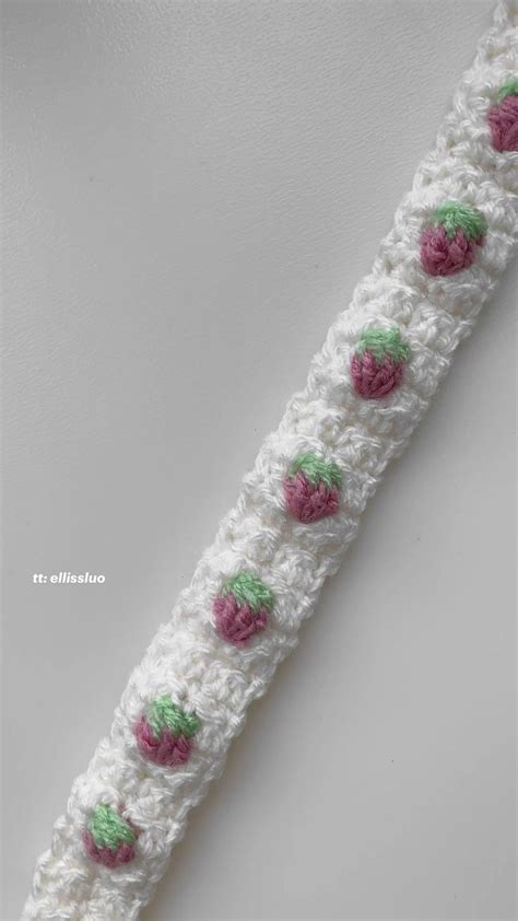 crochet strawberry headband 🍓🍰 | Crochet headband, Crochet patterns ...