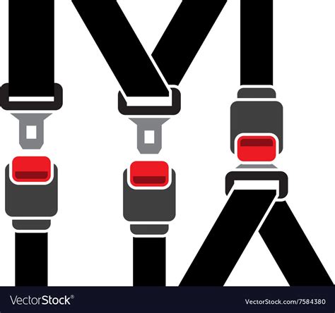 Safety Seatbelt Icon Royalty Free Vector Image