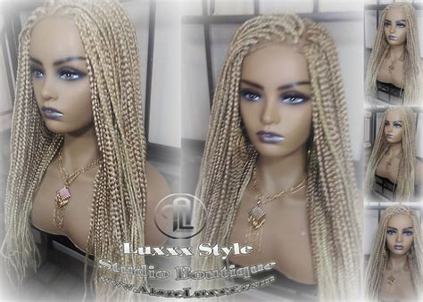 Box Braid Wig Blonde 613 27 Mix Ombre Balayage Honey Blonde Etsy