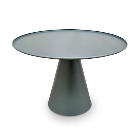 Table Basse Ronde 60 Cm En Acier Gris Anthracite Gomba Cdiscount Jardin