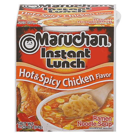 Maruchan Ramen Noodle Soup Hot Spicy Chicken Flavor 2 25 Oz Asian Soups Ramen Foodtown