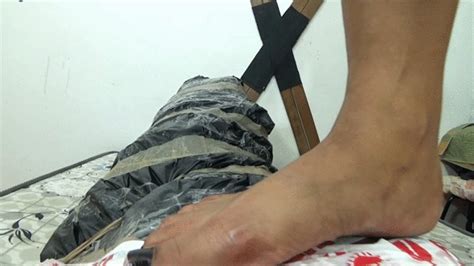 New Hot Brunette Milf Mummifying Her Slave To Release All Her Rotten