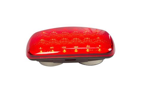 Larson Electronics Led Red Strobe Light 18 Leds Battery Powered Dual Magnetic Base