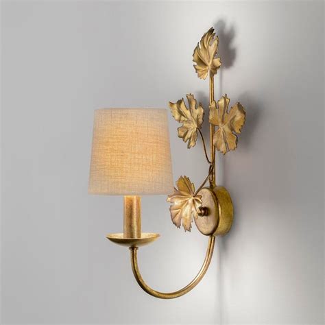 Florentine Antique Gold Leaf Vine Wall Light Chairish