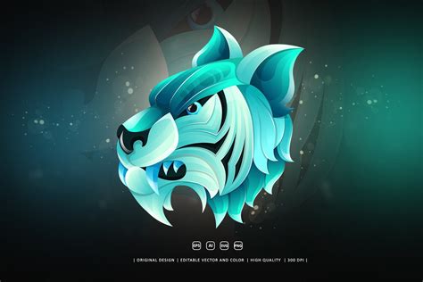 Tiger Logo Illustration Graphic by Zenkins · Creative Fabrica