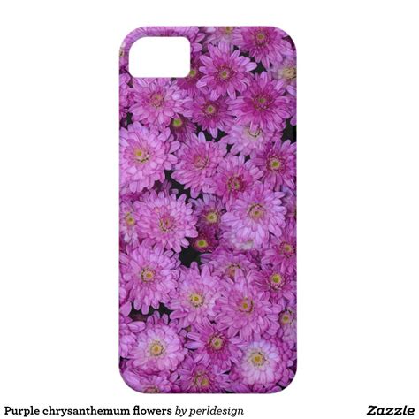 Purple Chrysanthemum Flowers Floral Print Iphone Case Chrysanthemum Flower Iphone Se Floral