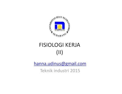 PDF FISIOLOGI KERJA II Dinus Ac Iddinus Ac Id Repository Docs