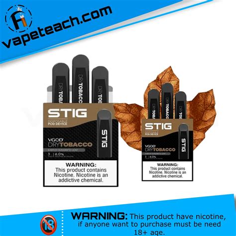 Vgod Stig Dry Tobacco Disposable Vape Available In Best Price