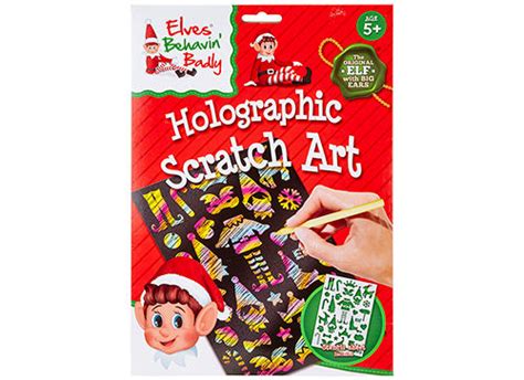 Elf Holographic Scratch Art Blanks R Us