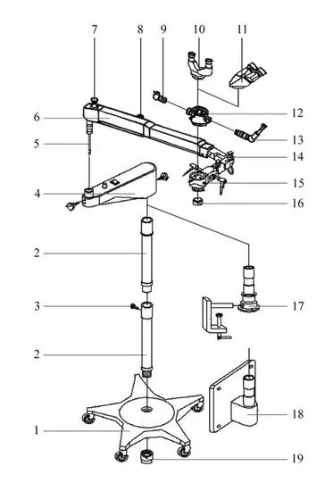 Ent Dental Medical LED Microscope Ophthalmology Neurosurgery Ent