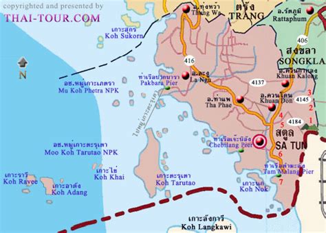 Satun Map